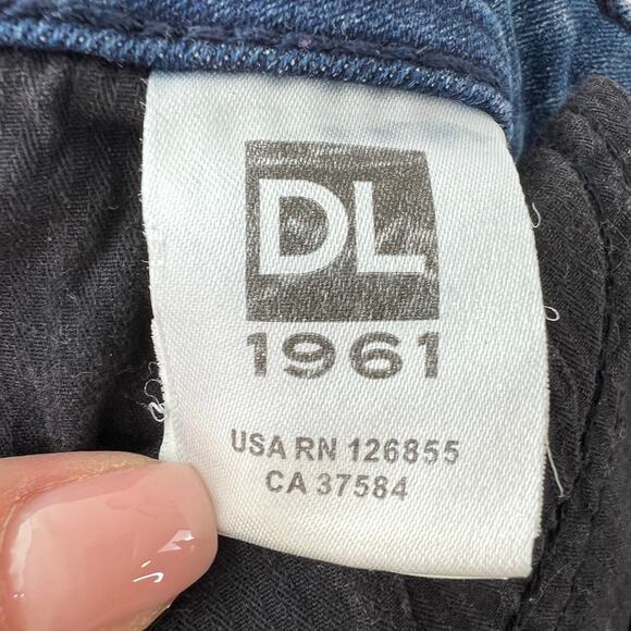 DL1961 River Blue Mid Rise Margaux Instasculpt Ankle Length Skinny Denim Jean 27 - Picture 9 of 10